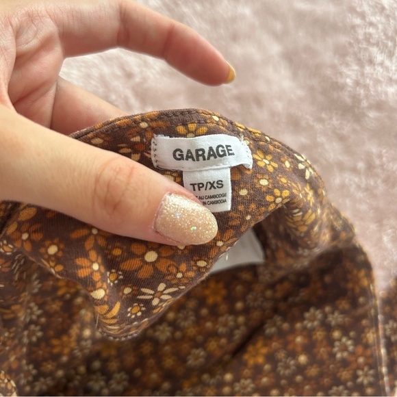 Garage Brown Patterned Halter Top - Picture 5 of 5